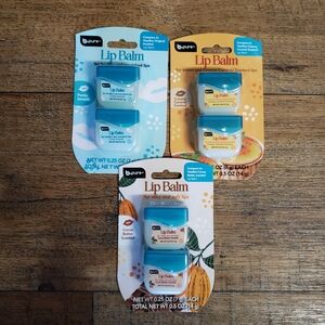 B Pure Lip Balm Trio - Cocoa Butter, Caramel, Original Scented